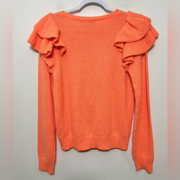 Lilly Pulitzer Double Ruffle Marceline Wool Blend Sweater - Picture 6 of 11